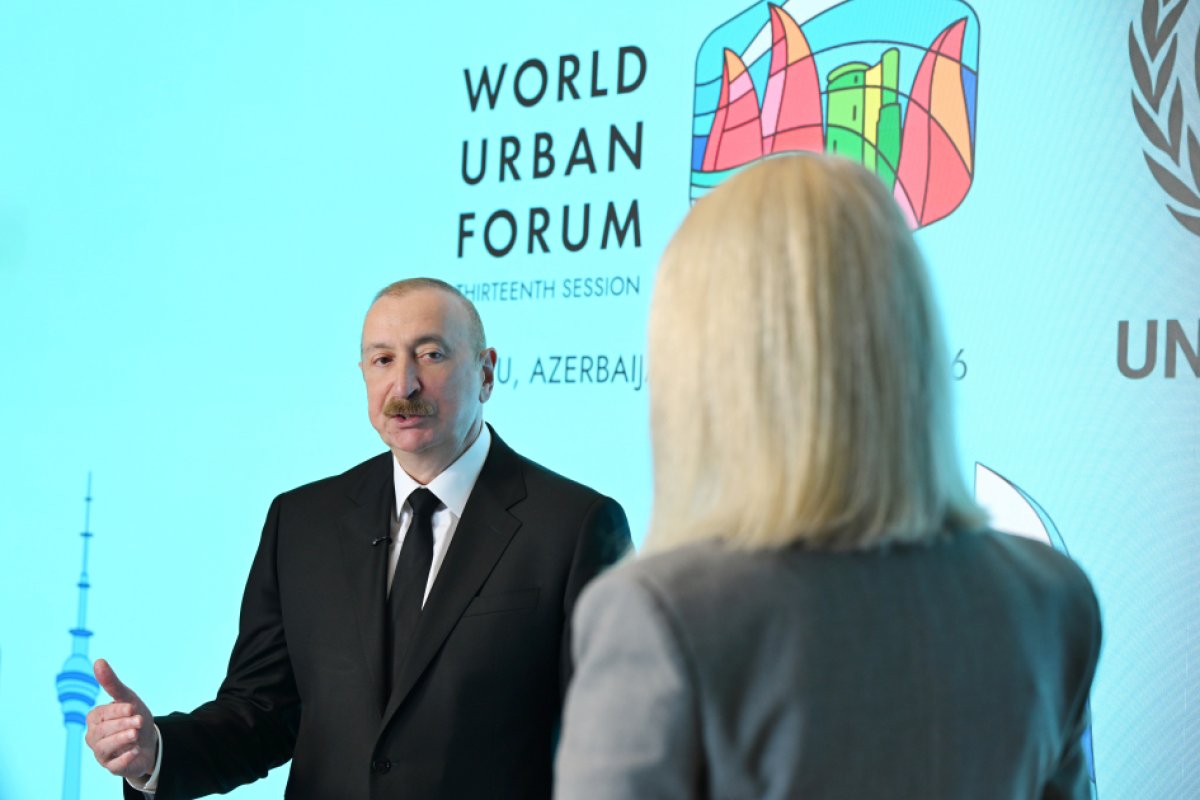 Prezident İlham Əliyev “Euronews” televiziyasına müsahibə verib