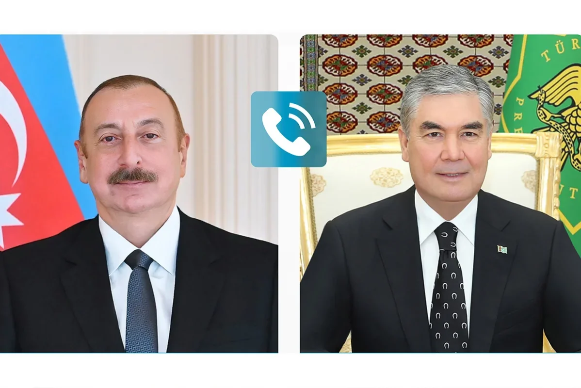 İlham Əliyevlə Qurbanqulu Berdiməhəmmədov telefonda danışı