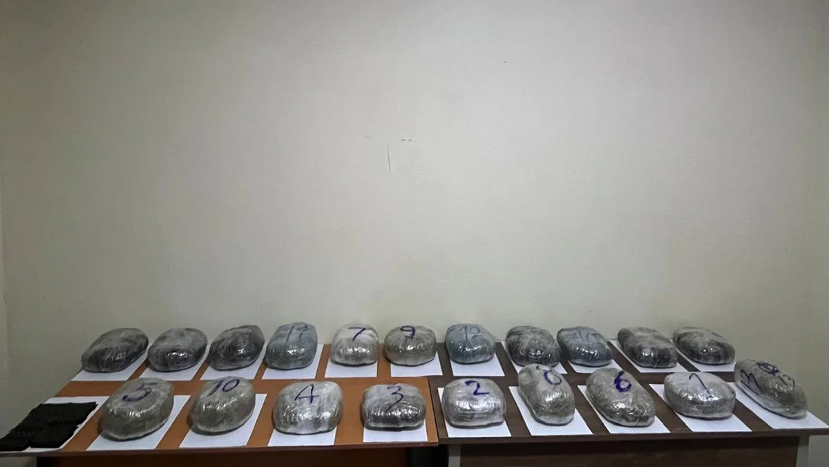 Azərbaycana 20 kiloqram narkotik keçirilməsinin qarşısı alınıb