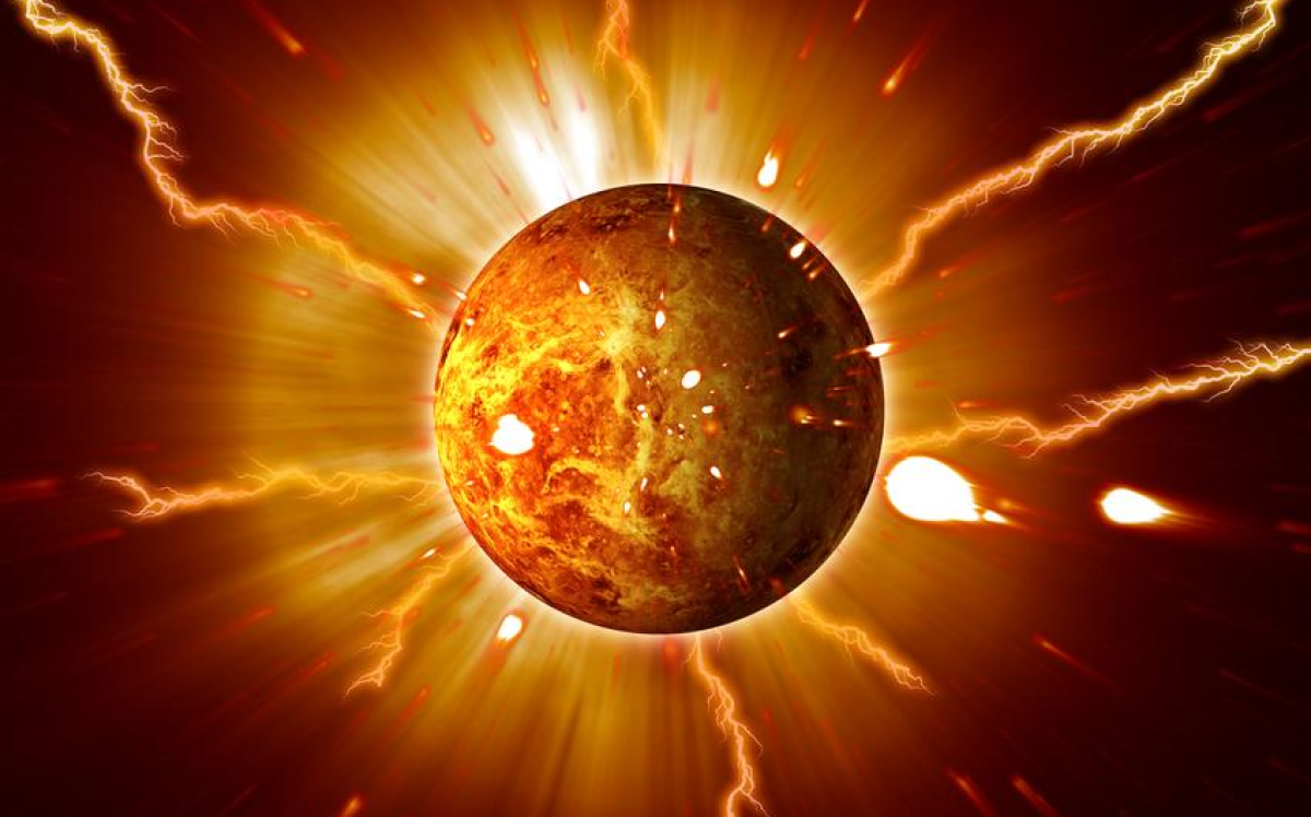 Günəşdə partlayış baş verib