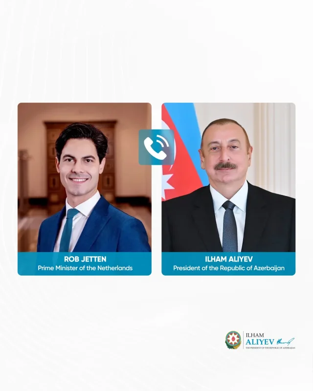 Azərbaycan Prezidenti ilə Niderlandın Baş naziri telefonla danışıblar